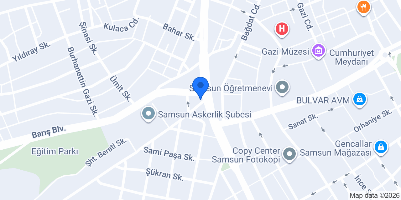 Kahvecioğlu Pastanesi konumu