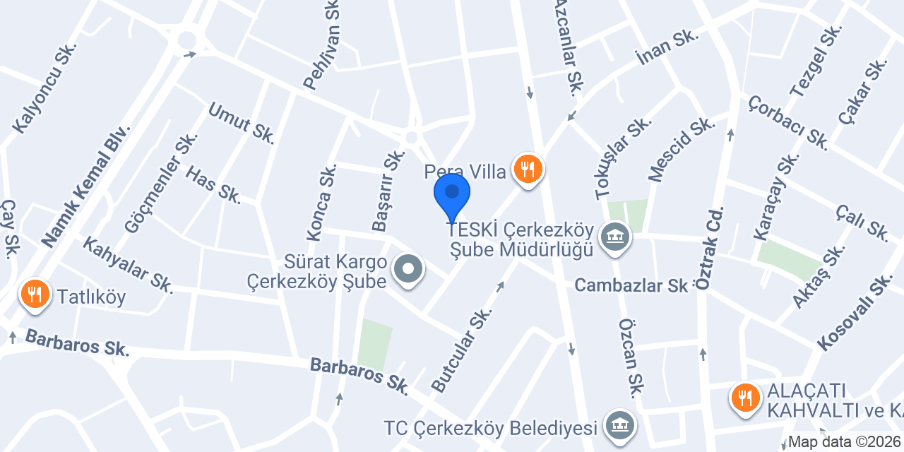 Waffle Atölyesi konumu