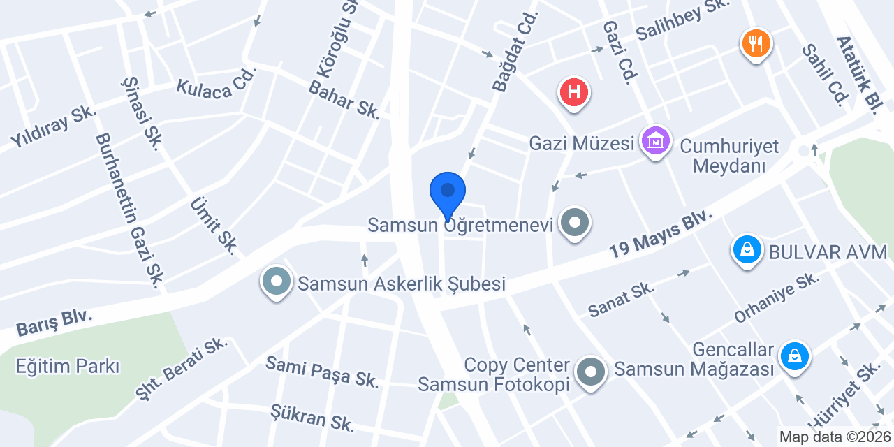 SAMSUN TAKSİ konumu