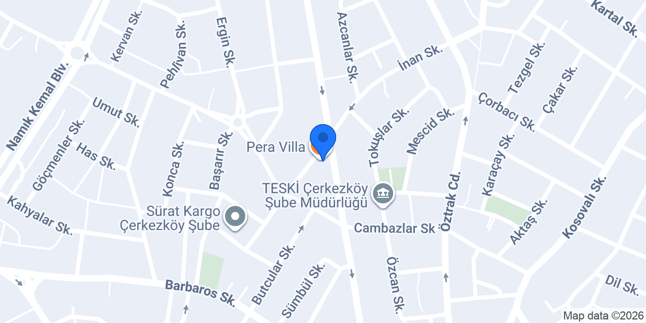 Pera Villa konumu