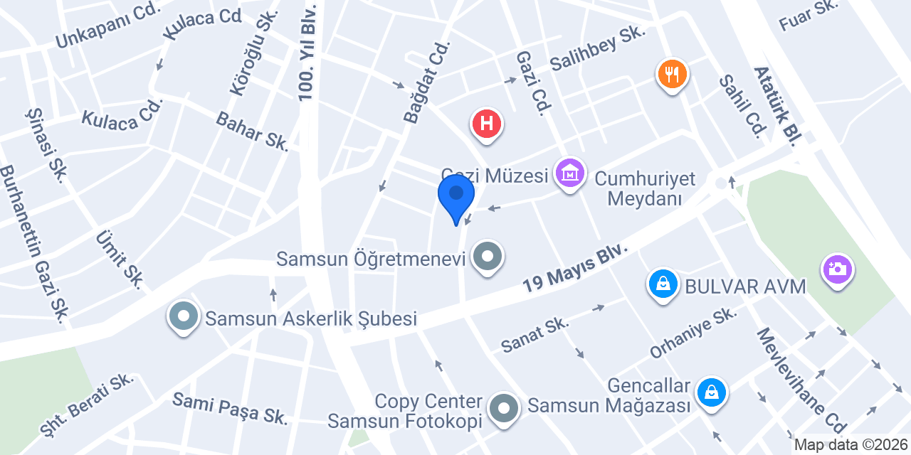 Bektaş Eczanesi konumu