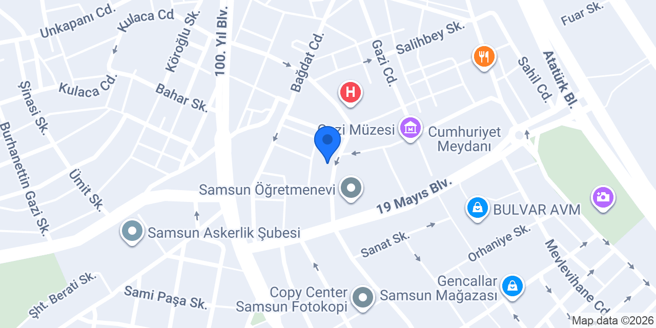 Diş Hekimi Tuncay Seven konumu