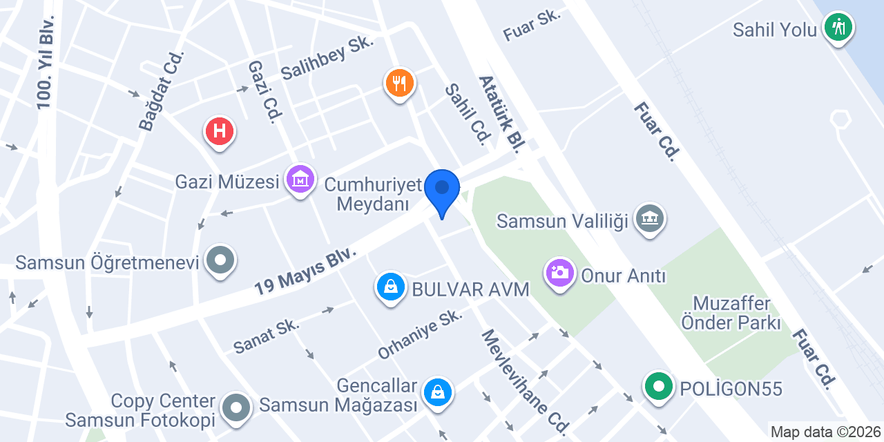 Bulvar AVM Taksi konumu