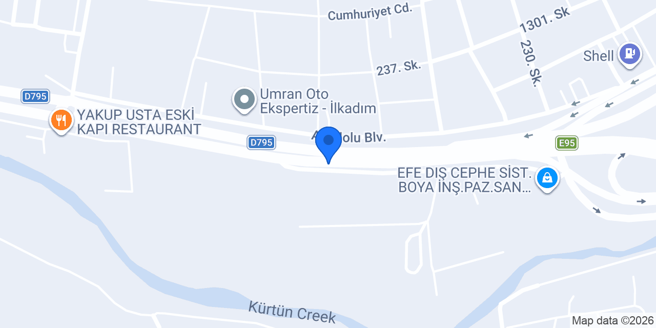 Bilnet Okulları Samsun konumu