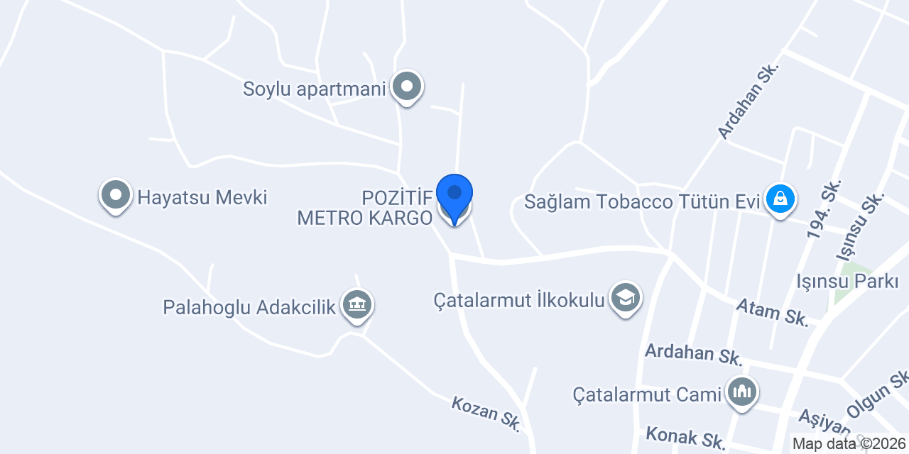 POZİTİF METRO KARGO konumu
