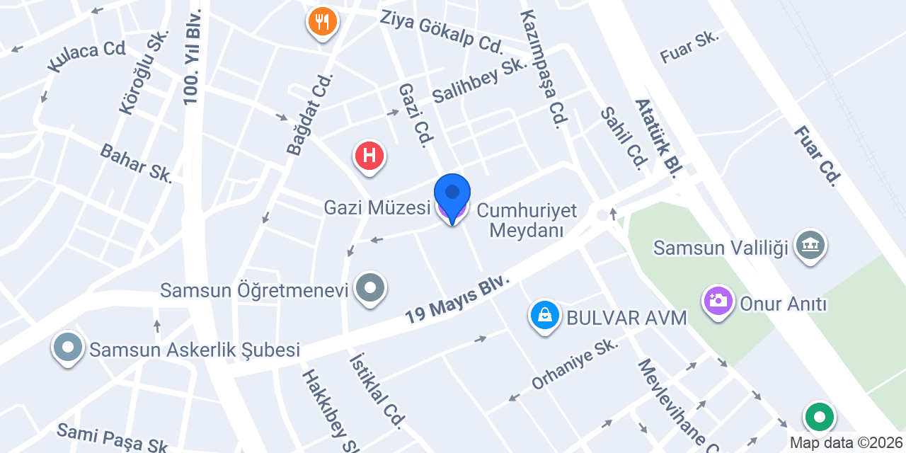 Gazi Müzesi konumu