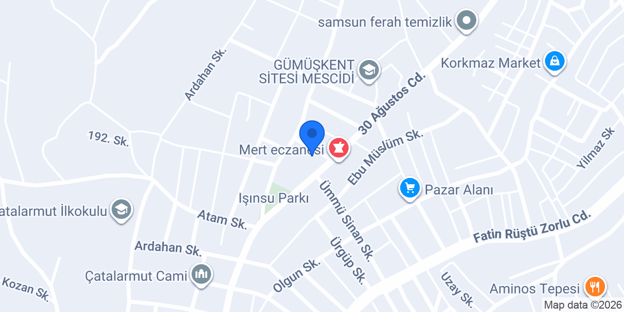 Çatalarmut Eczanesi konumu
