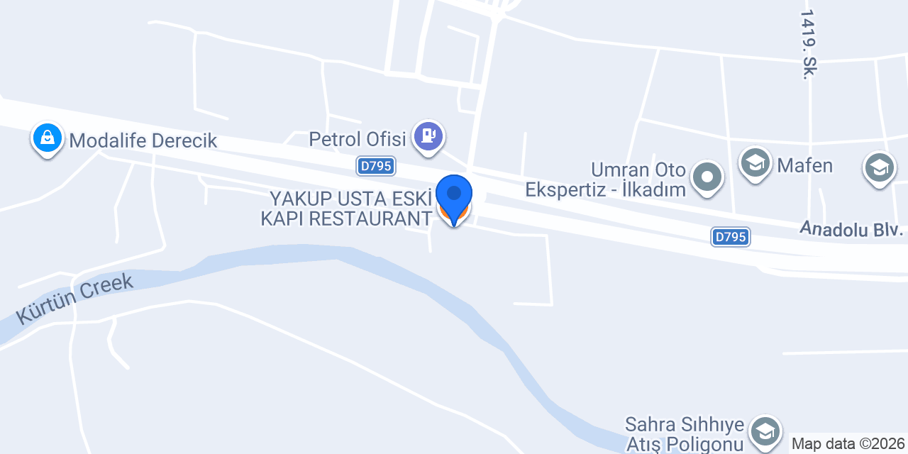 YAKUP USTA ESKİ KAPI RESTAURANT konumu