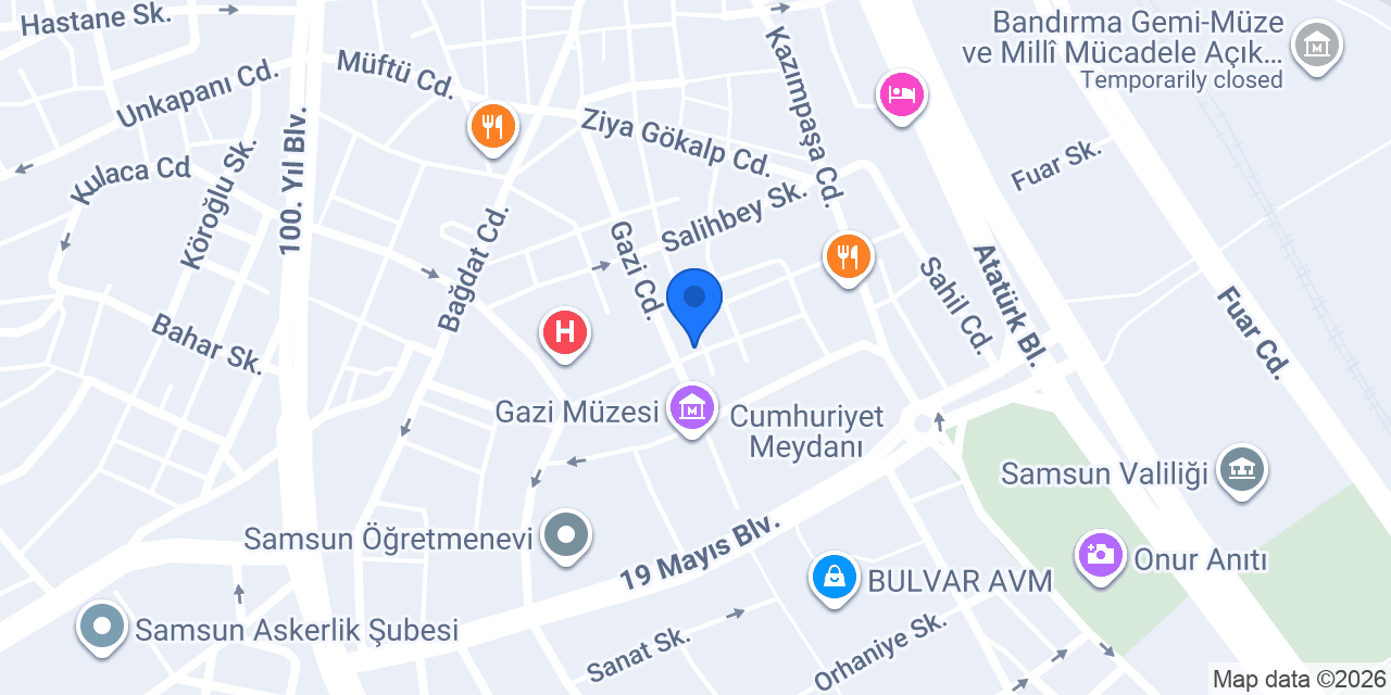 Mecidiye Eczanesi konumu