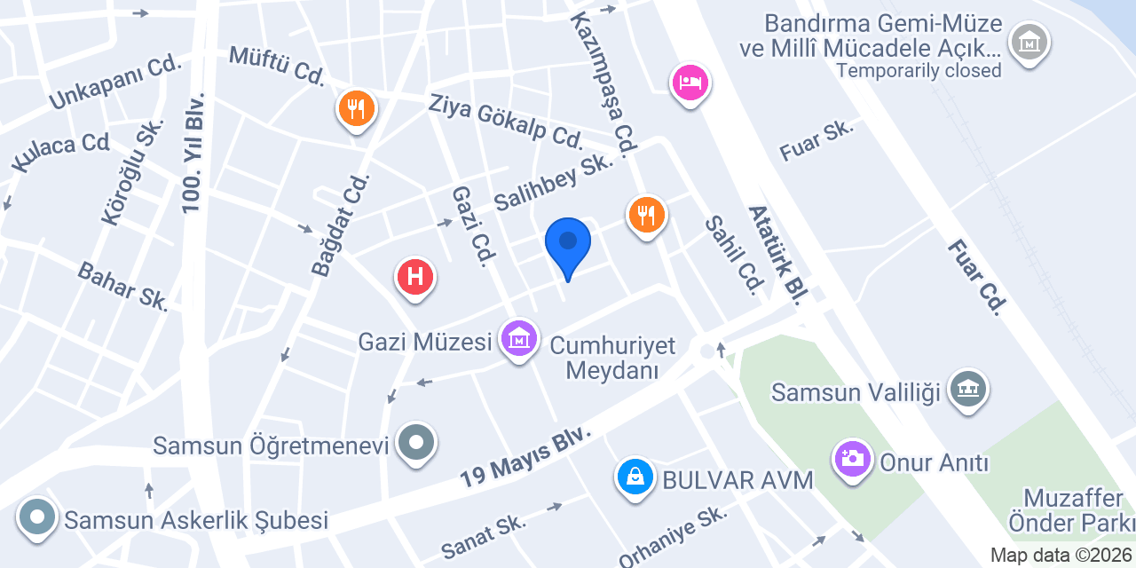 Semkar Mobilya Mecidiye Şubesi konumu