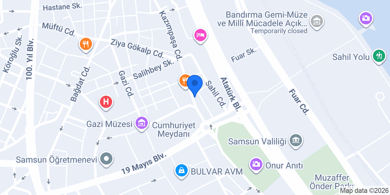 Batusay Vidinli Hotel & Süites konumu