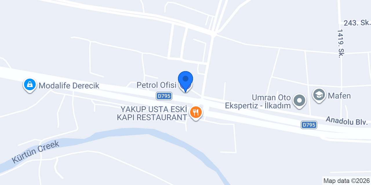 Petrol Ofisi konumu