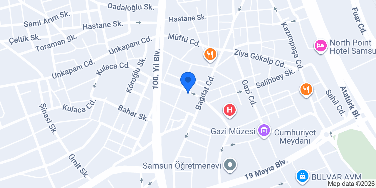 Baran Perde Tasarım konumu