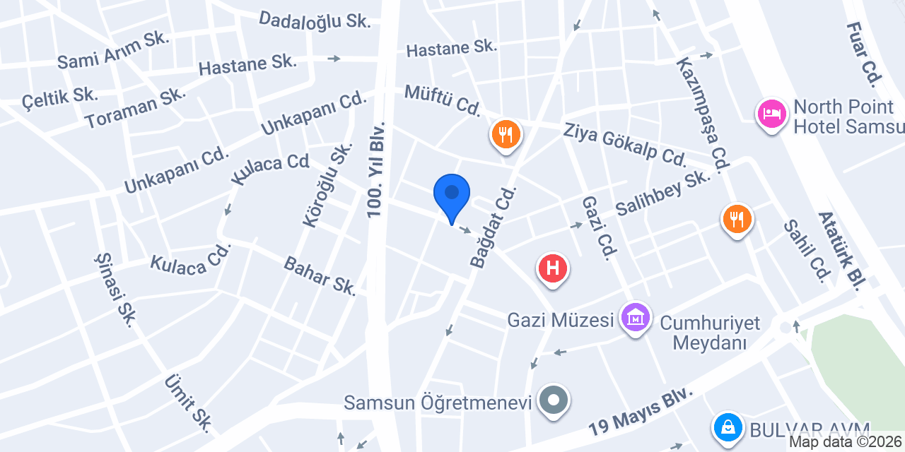 Erbaş Organizasyon konumu