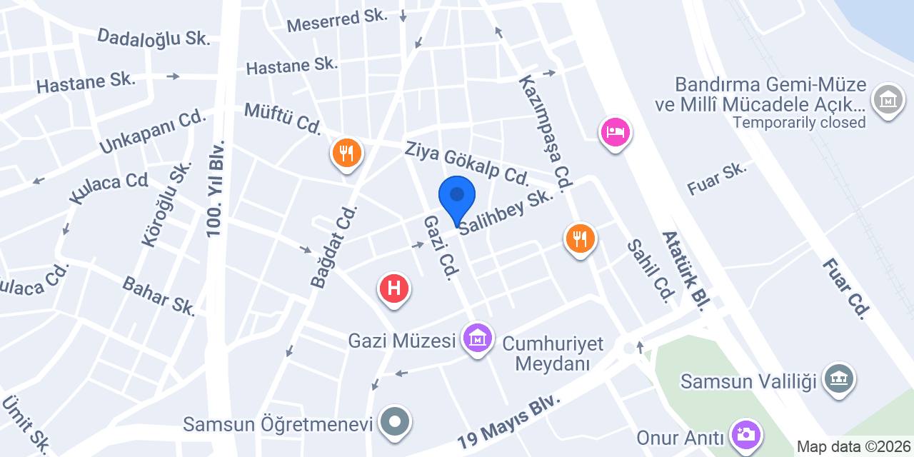 Şelale Perde konumu