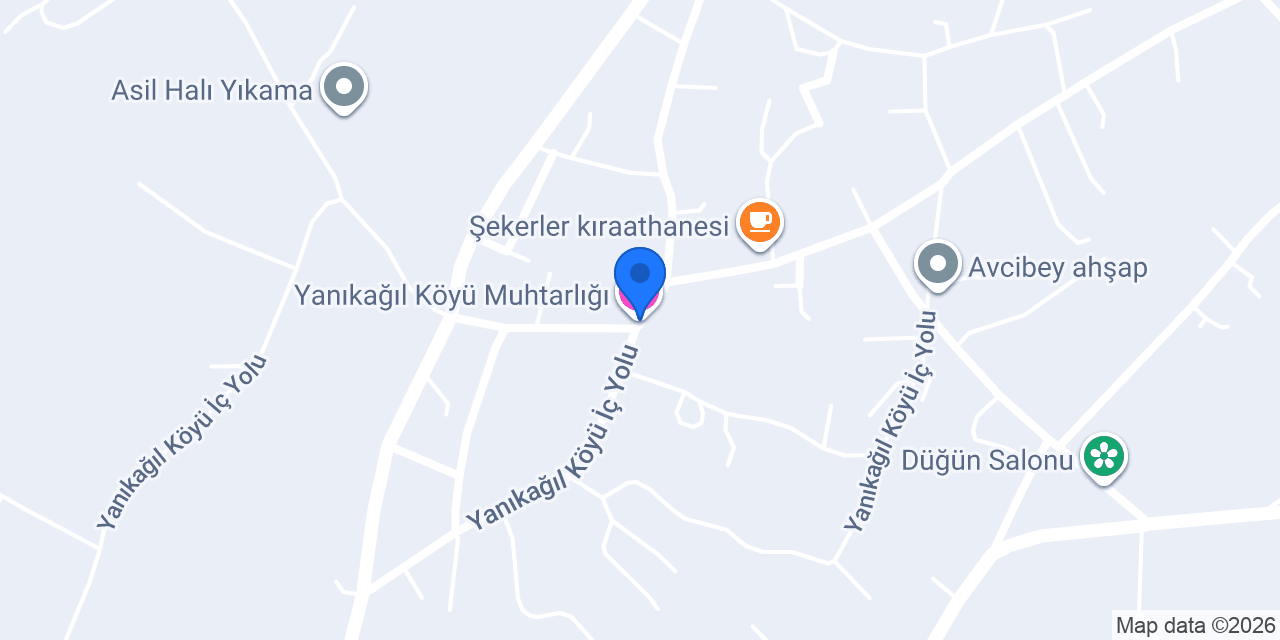 Yanıkağıl Köyü Muhtarlığı konumu