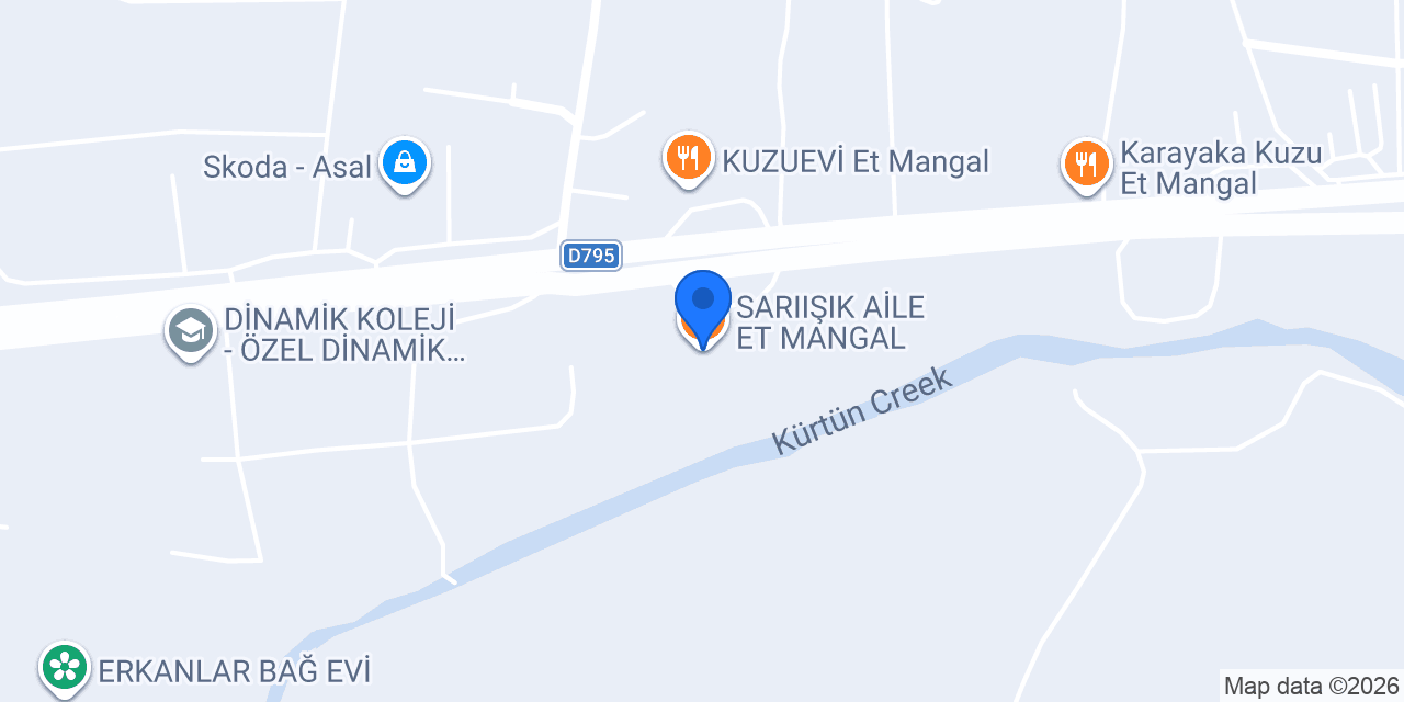 SARIIŞIK AİLE ET MANGAL konumu