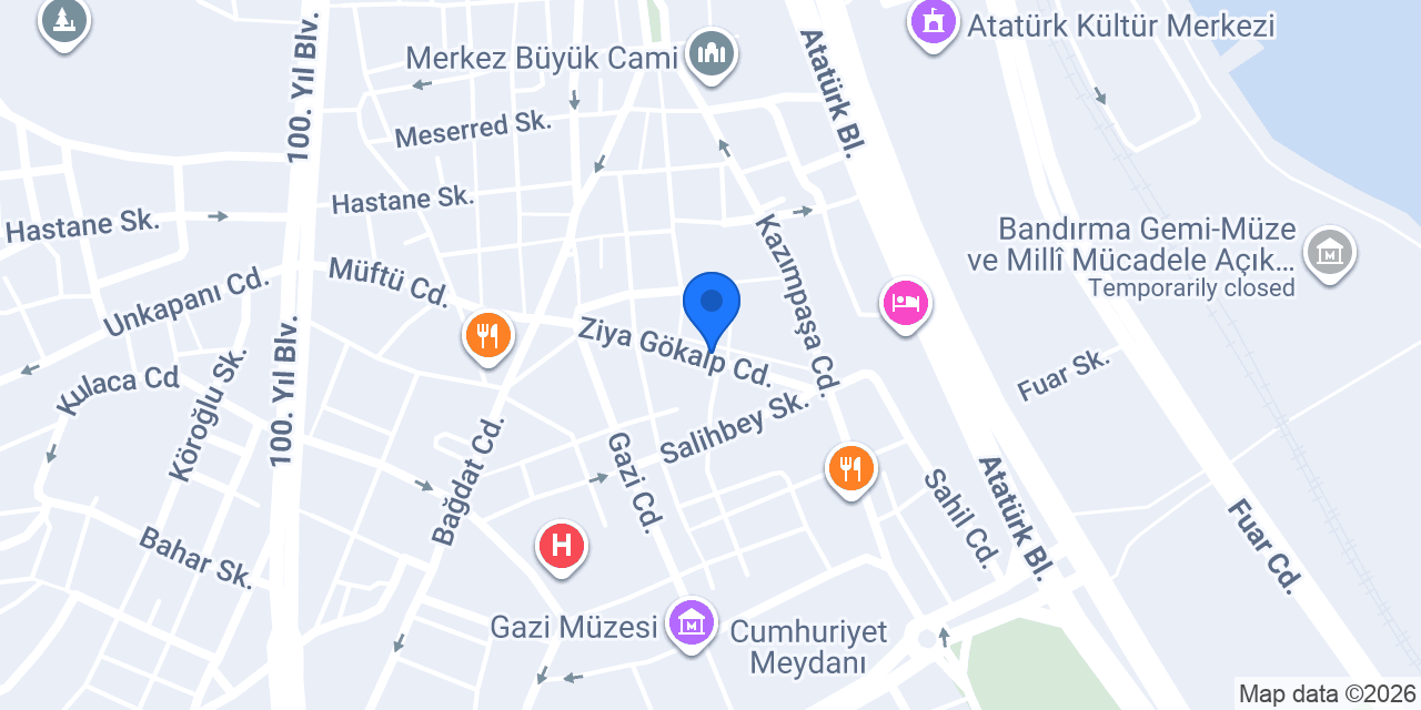Tokatlıoğlu Kuyumculuk konumu