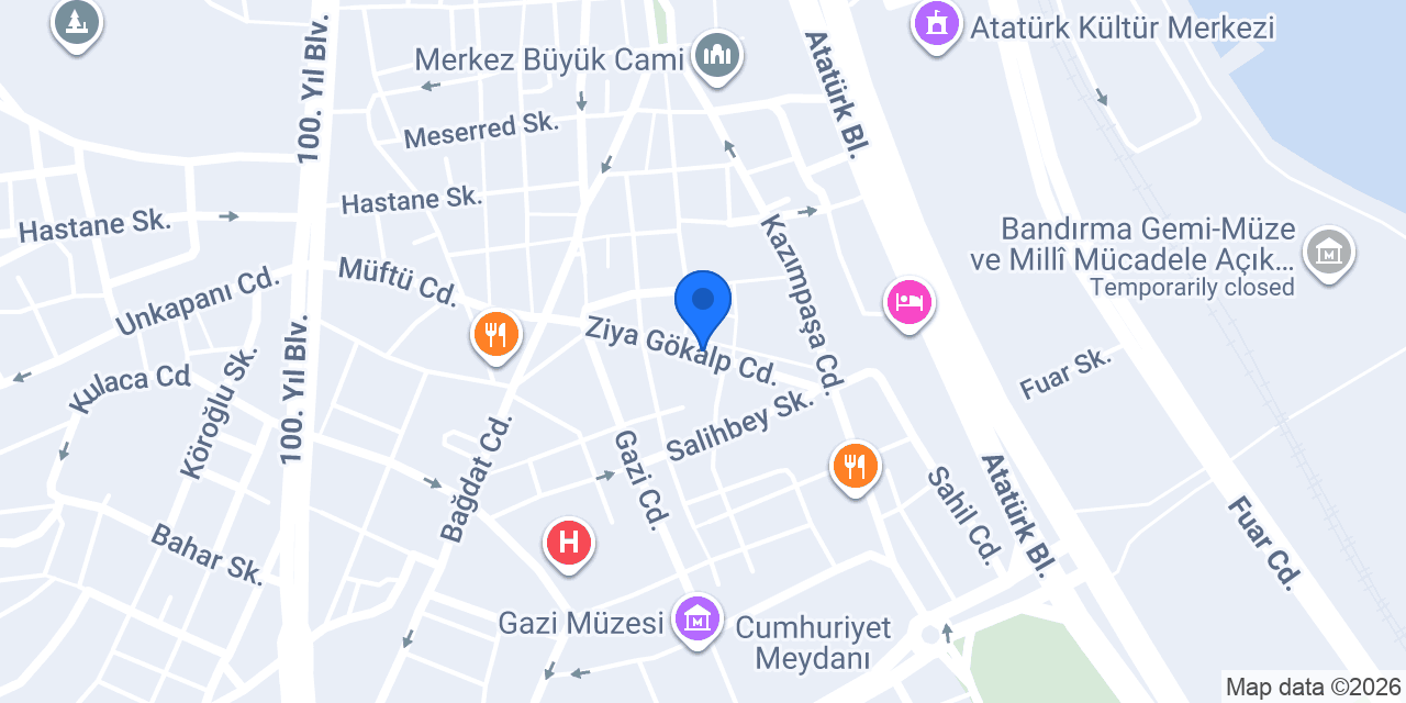 Safir Gümüş konumu