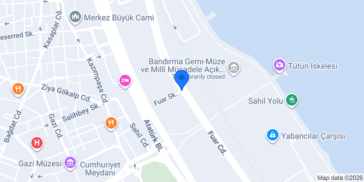 Yosun Cafe Aile Gazinosu konumu