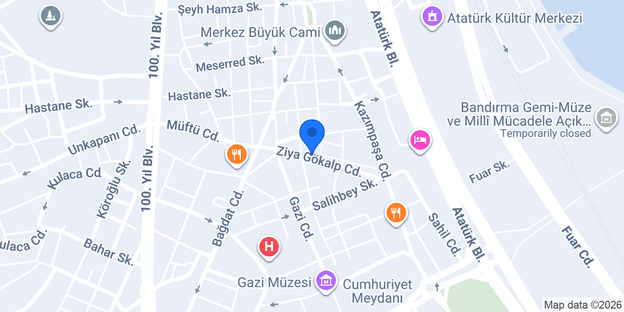 Şanlı Kuyumculuk konumu