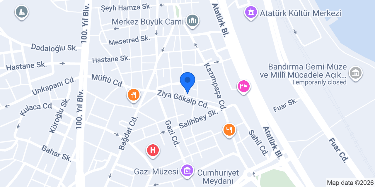 Özbek Kuyumcu konumu