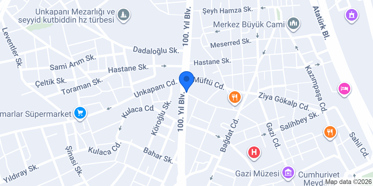 Samsun Starliçe Çiçekçilik konumu
