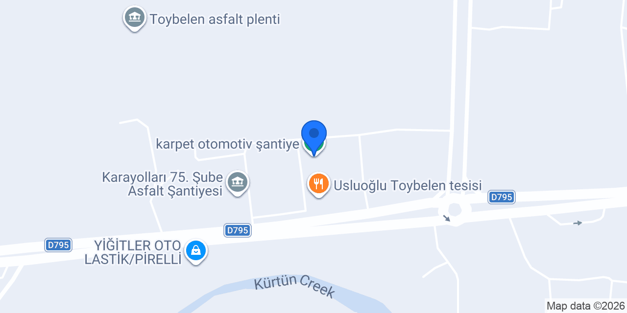 karpet otomotiv şantiye konumu