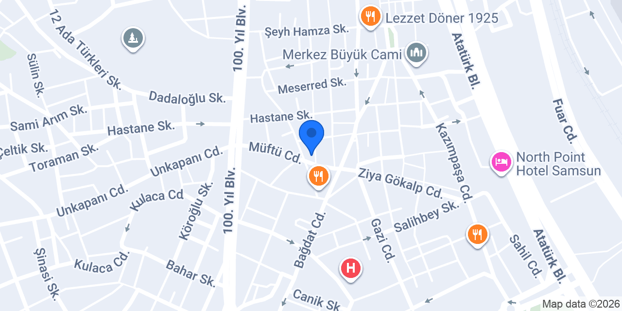 ASİL OPTİK SAMSUN konumu