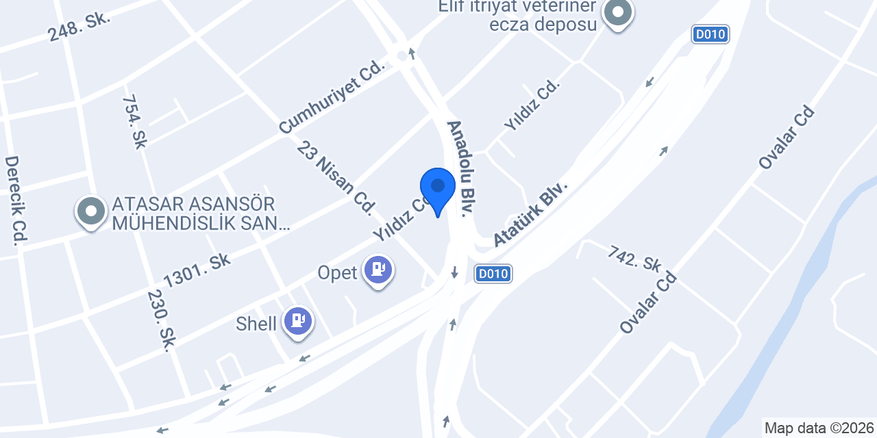 Göktürk Havacılık Lisesi konumu