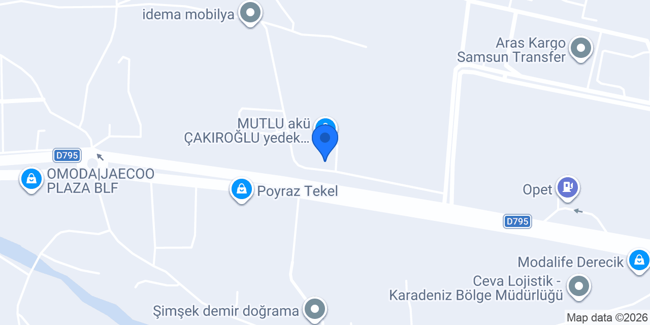 Bedük Group A.Ş Fabrika konumu