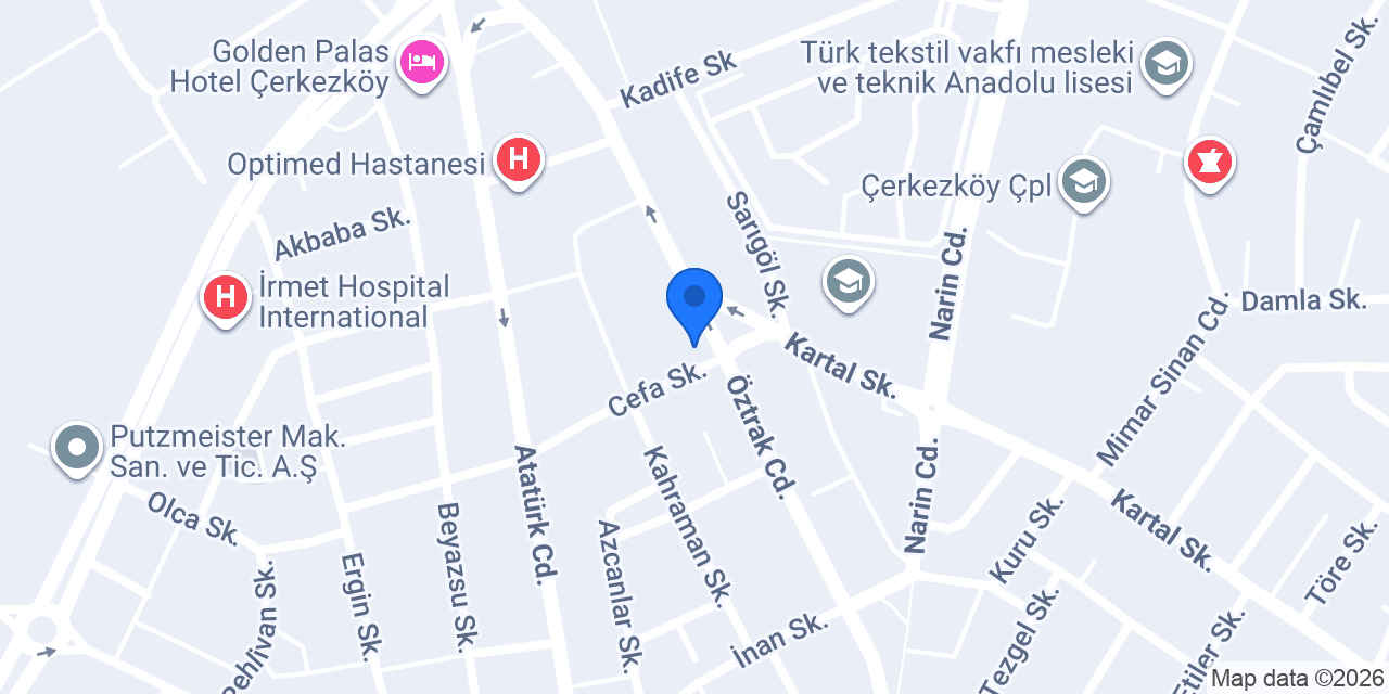 Çerkezköy Yeşil Karot konumu