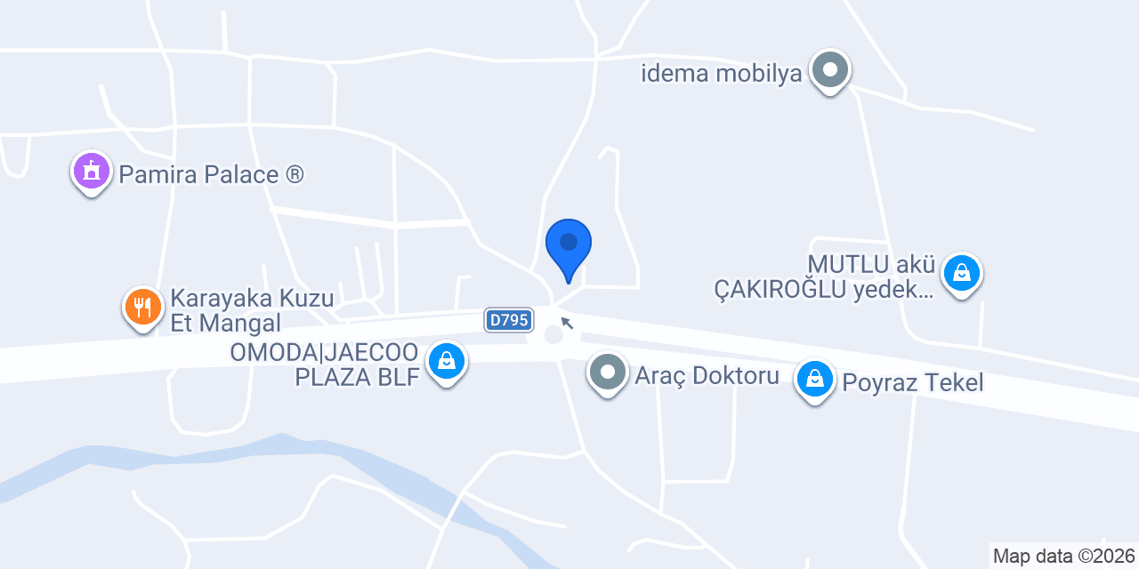 Samsun Yemek Fabrikası konumu