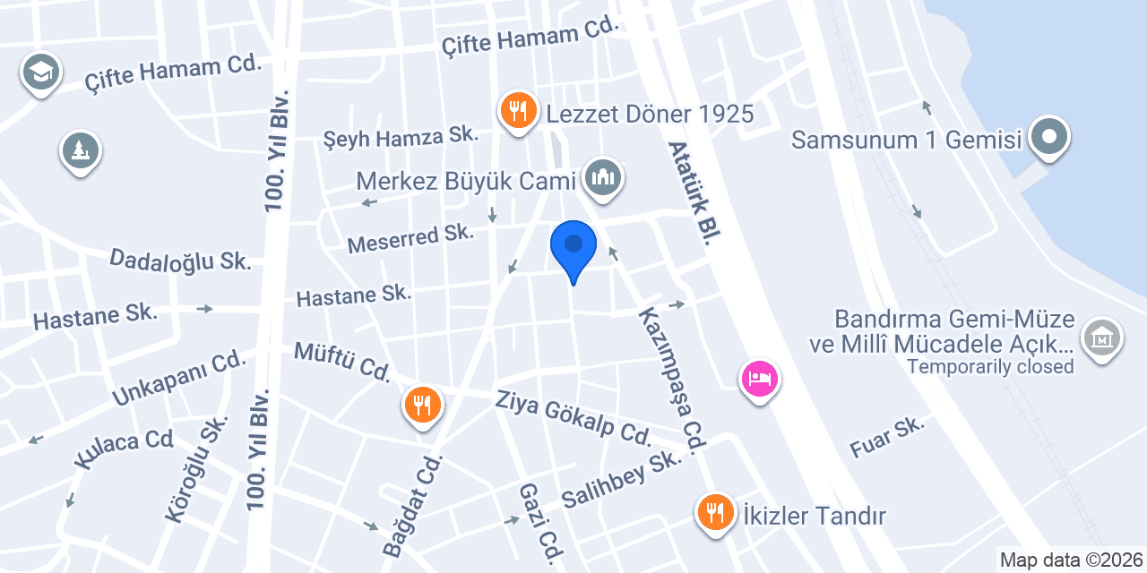 Oğuz Tekstil konumu