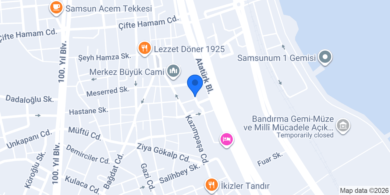 VİİSAS SAMSUN ŞUBE konumu