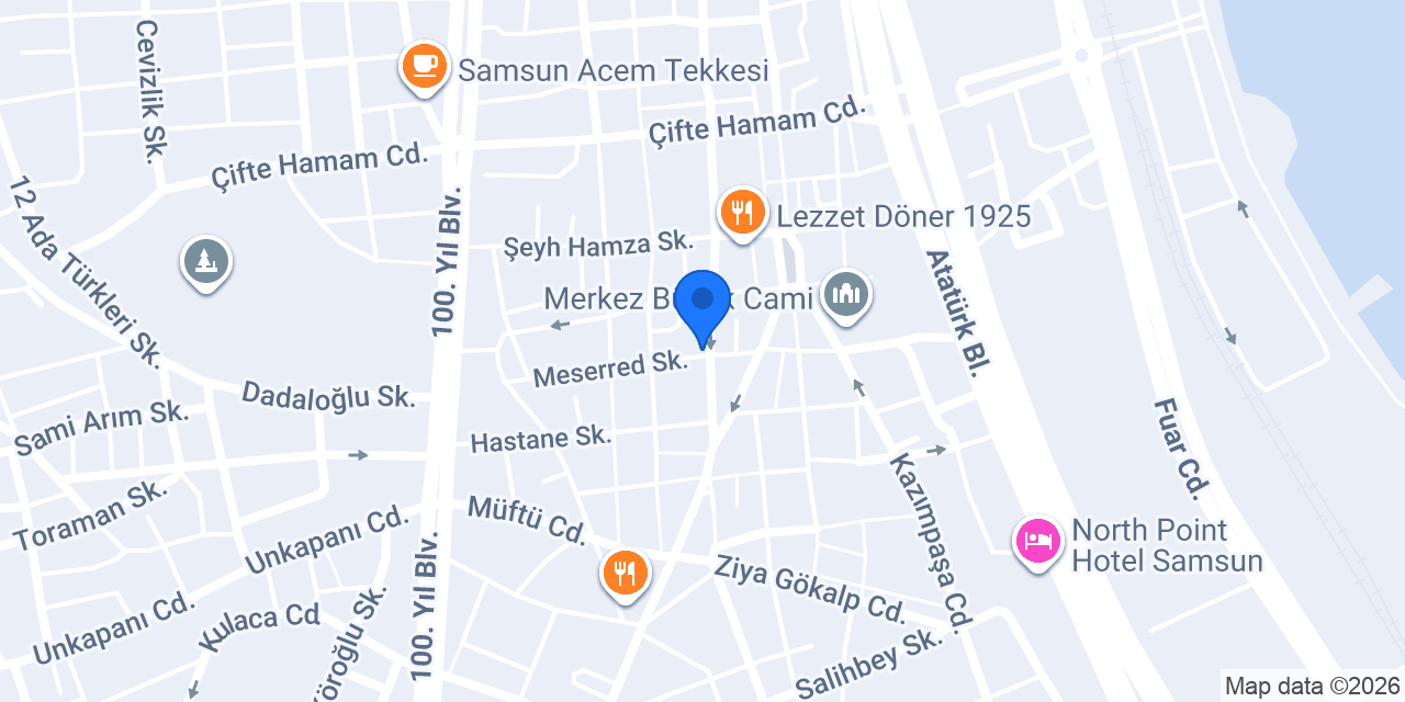SAMSUN LED AYDINLATMA konumu