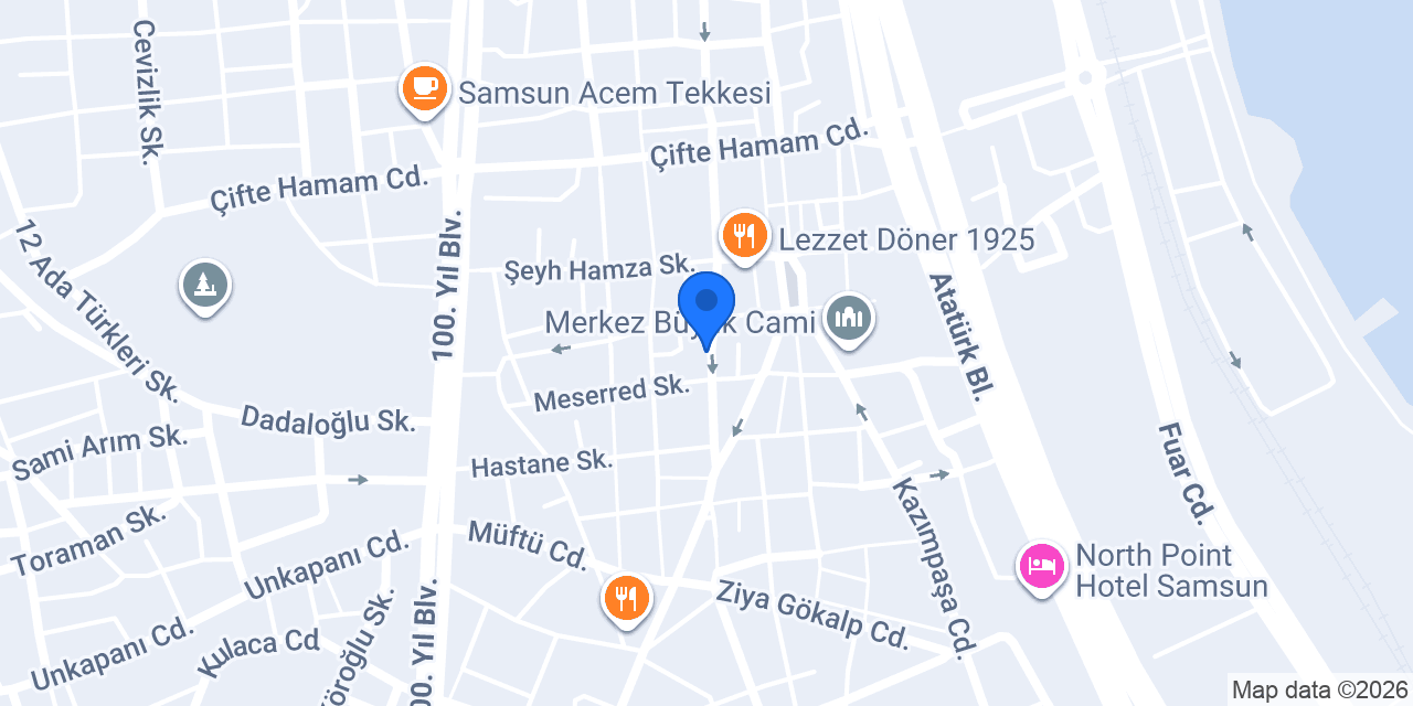 Demirtaş Avize | Samsun Avize konumu