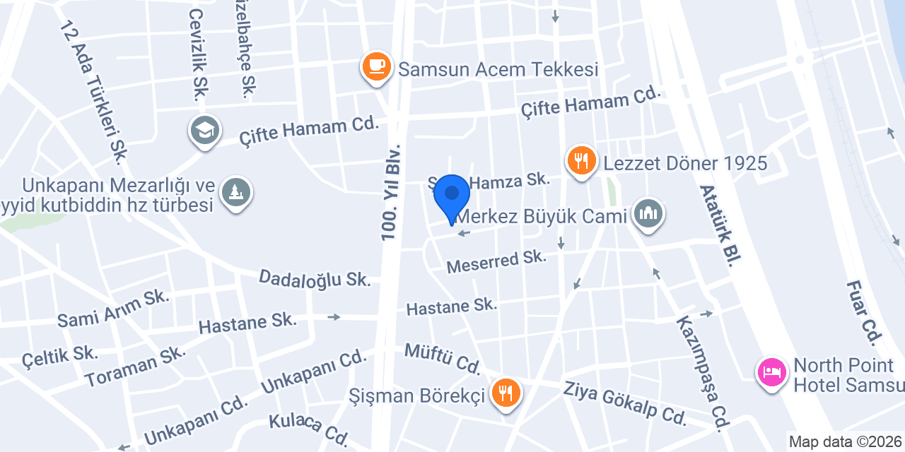 Harby Jeliboom Samsun konumu