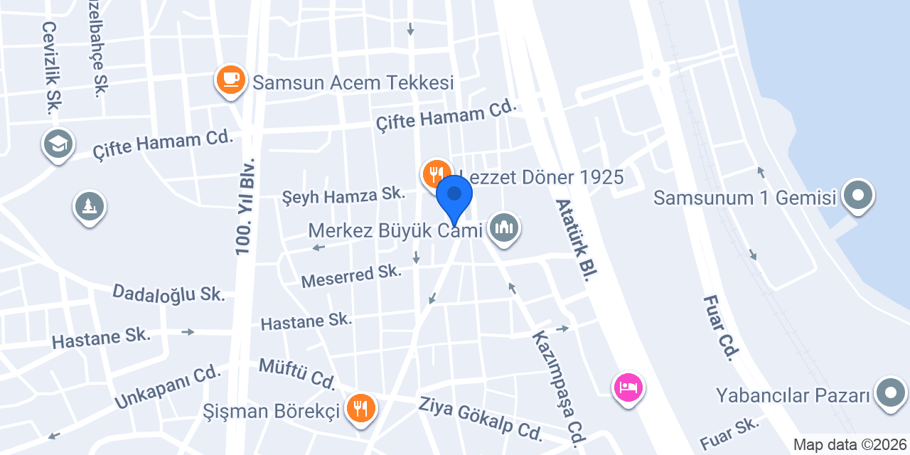 Yeşilyurt Lokantası konumu