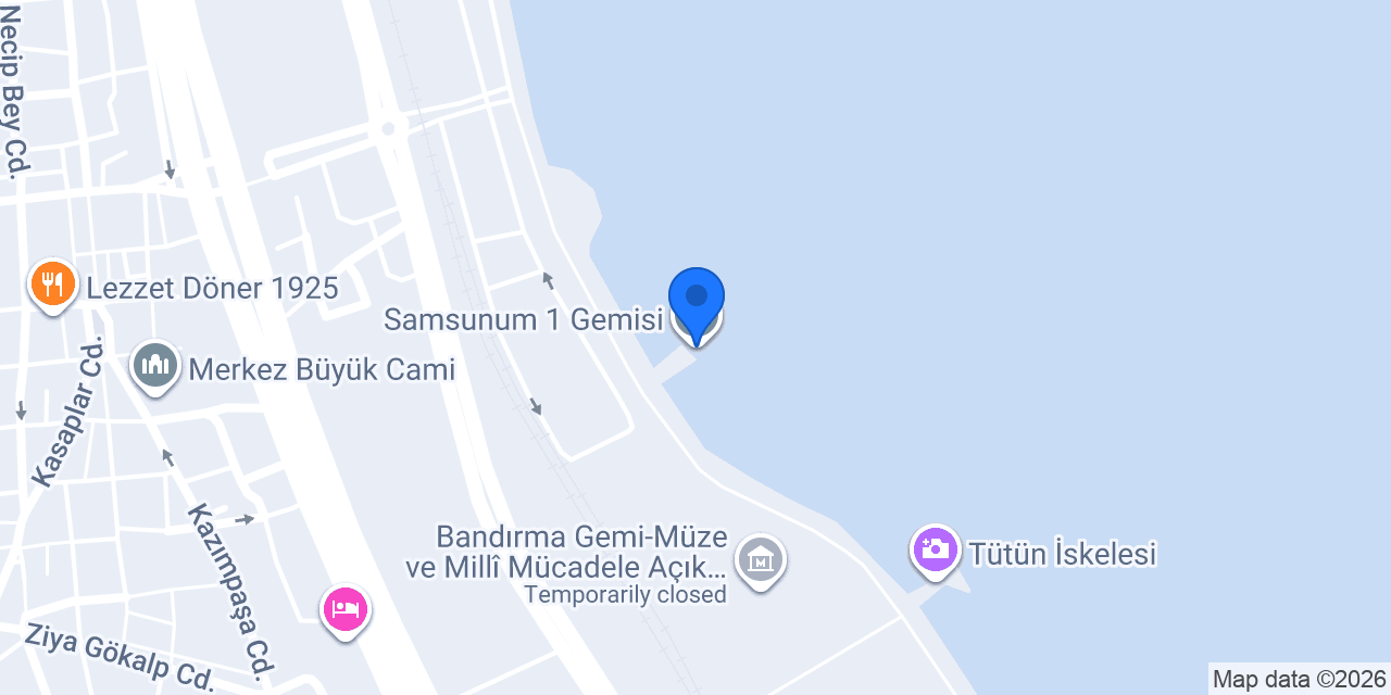 Samsunum 1 Gemisi konumu