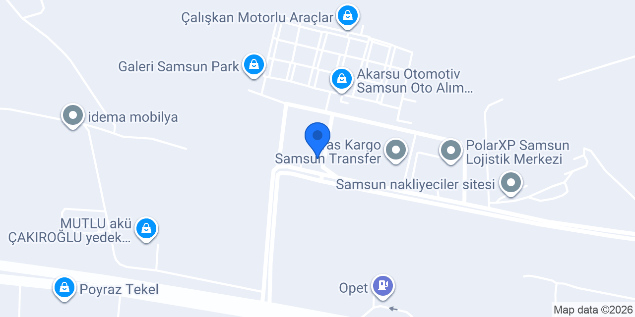 NETLOG SAMSUN LOJİSTİK MERKEZİ konumu