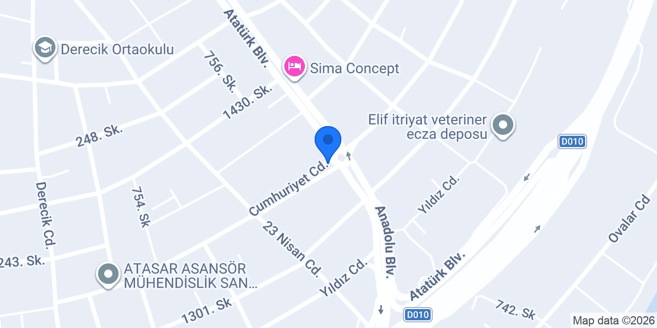 Yalçınlar Mobilya Montaj Hırdavat ve Yapı Malzemeleri konumu