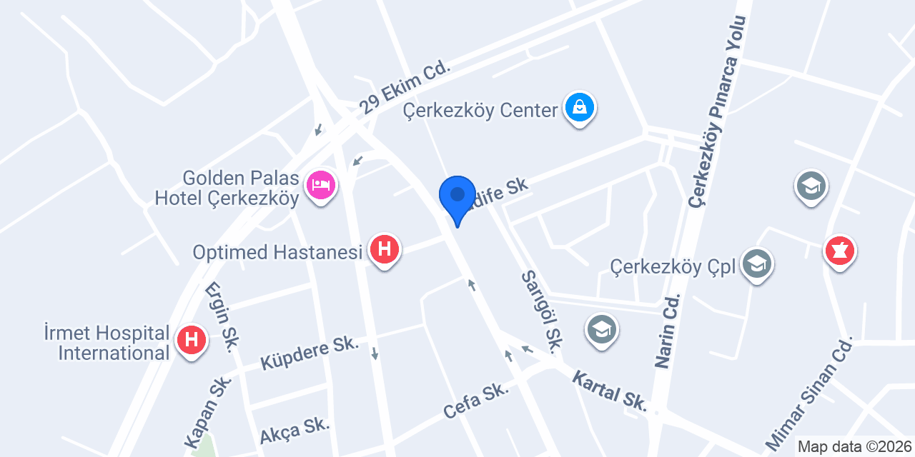 Gülhan Kitabevi Çerkezköy konumu