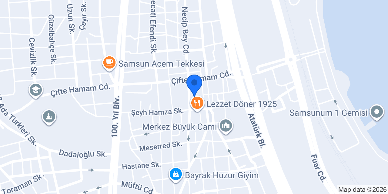 Tarihi Şifa Hamamı konumu