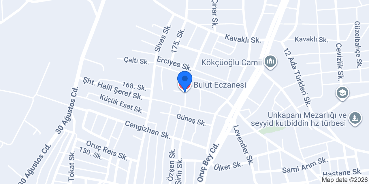 Bulut Eczanesi konumu