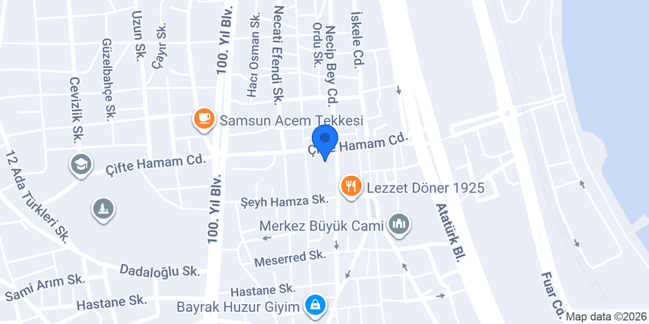 VakıfBank Samsun Buğdaypazarı Şubesi konumu
