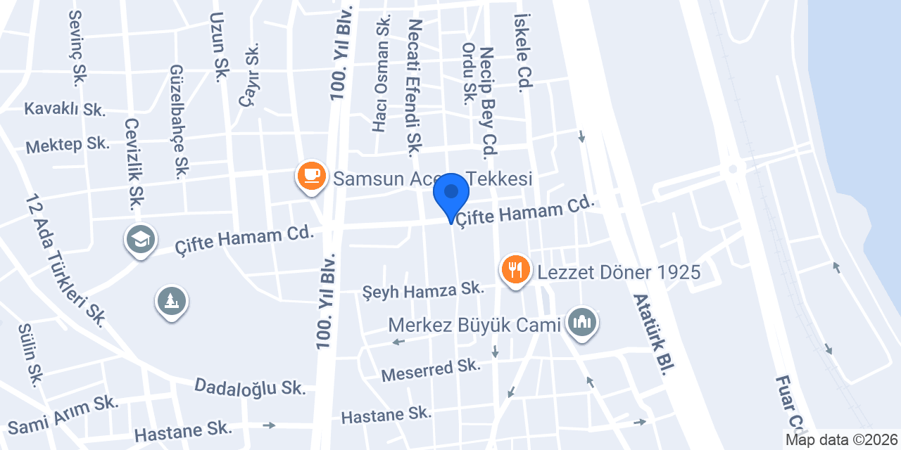Bizde Unlu Gıda Pastane konumu