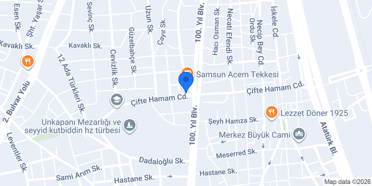 SAMSUN FUARI konumu