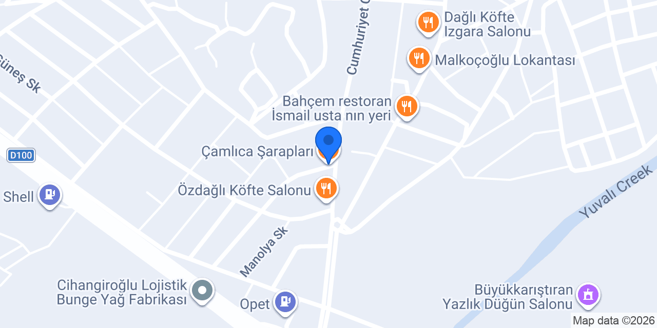 Çamlıca Şarapları konumu