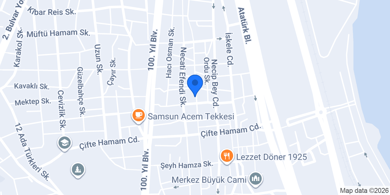 Hamza Tavuk Şarküteri konumu